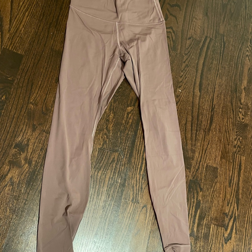 Lululemon Wunder Unders, size 8, “Antique Bark” Nulux high rise - VGUC - Picture 2 of 8
